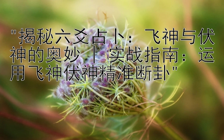 揭秘六爻占卜：飞神与伏神的奥妙 | 实战指南：运用飞神伏神精准断卦